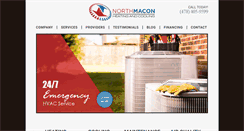 Desktop Screenshot of northmaconheatingandcooling.com